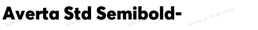 Averta Std Semibold字体转换